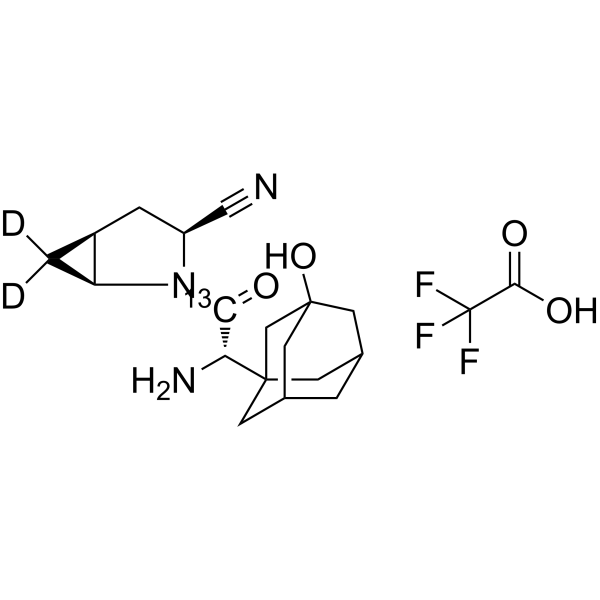 (rel)-Saxagliptin-13C,d2 TFA 2012595-09-2